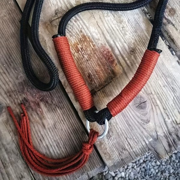 1pc Bargham Handmade Polyamide Horse Halter with Tassel Neck Ring - Durable Equine Neck Accessory for Horse Riding and Training - Image 4