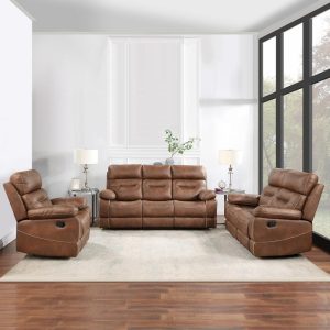Rudger - Manual Reclining Sofa - Brown