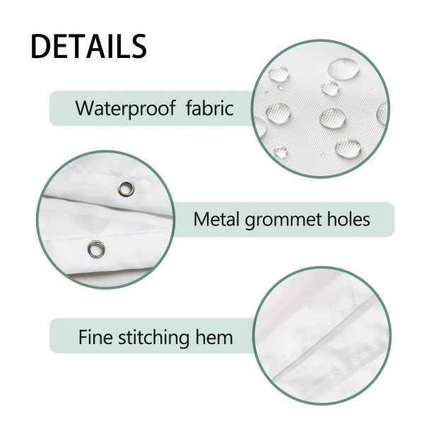 1/4 Piece - Rustic Bear Cabin Shower Curtain Set, Vintage Cabin Mountain Country Animal Western Farmhouse Hunting Wildlife Waterproof Shower Curtain With 12 Hooks, Non-slip Bathroom Floor Mat, Toilet U-shaped Mat, Cover Mat, Shower Decor Accessories - Image 8