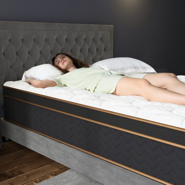 12 Inch Full Queen King Mattress, Hybrid Mattress With Gel Memory Foam, Deluxe Mattress In A Box, Individual Pocket Spring-Motion Isolation - Image 3