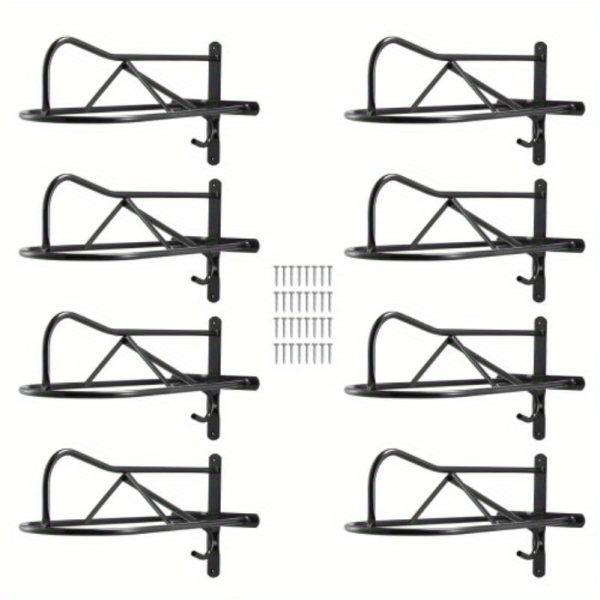 Mount Rack with Padded Bar Set of 8 Sturdy Rack Storage for Horse Gear and Tack Organization - Image 2