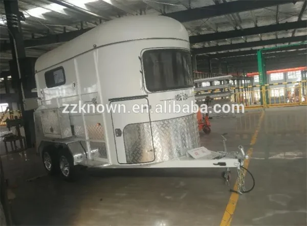 DOT CE Certified Three Horse Trailer Straight Load Standard with Living Area - Image 8