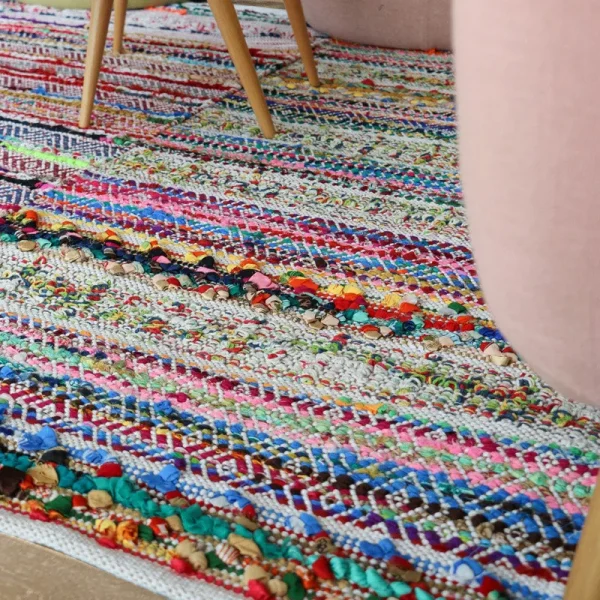Big Carpets for Bedroom Indian Hand-Woven Cotton Rugs Living Room Ethnic Style Tapestry Plaid Alfombra Modern Home Decoration - Image 4