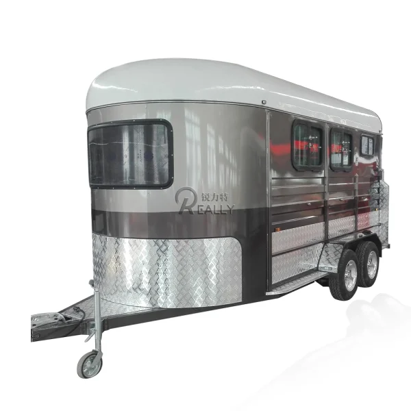 New Model Standard 3 Horse Use Horse Trailer Horse Float Carriage For Horse Race - Image 5