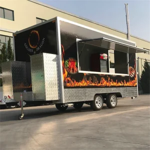 Mobile BBQ Food Truck Kiosk Ice Cream Taco Cart Sweet Corn Shop Small Fast Food Trailer Mini Food Truck for Sale