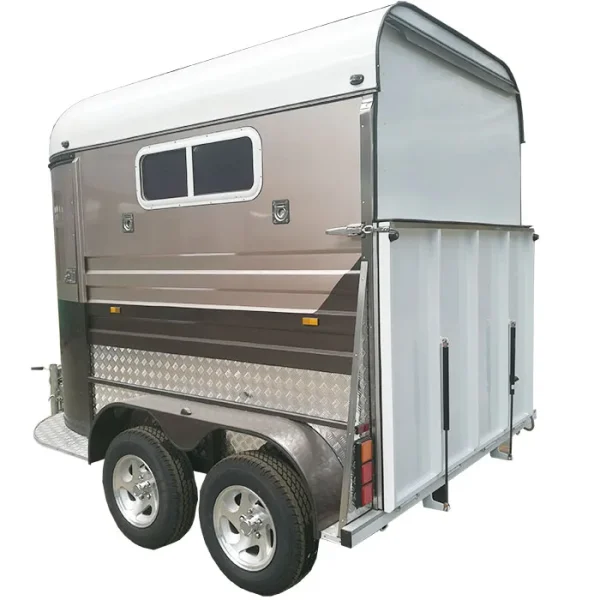 2 Horse Float Trailer Straight Load Horse Float 2 Horse Box Heavy Duty Two-horses Straight Horse Float Trailer - Image 3