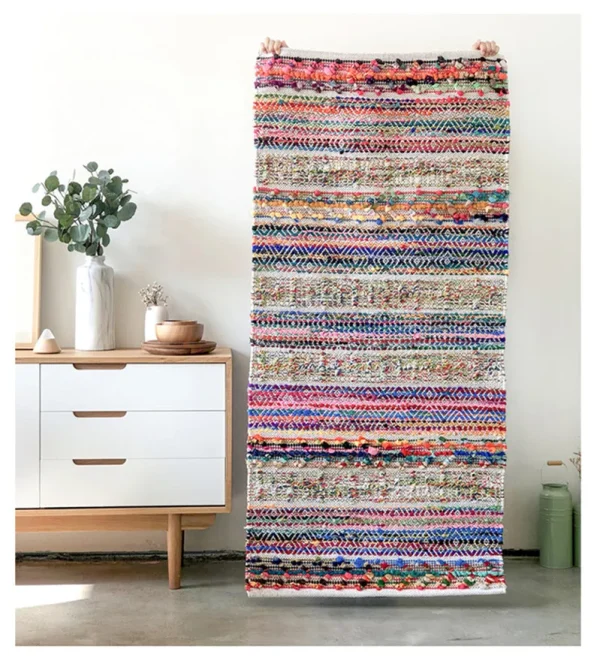 Big Carpets for Bedroom Indian Hand-Woven Cotton Rugs Living Room Ethnic Style Tapestry Plaid Alfombra Modern Home Decoration - Image 9