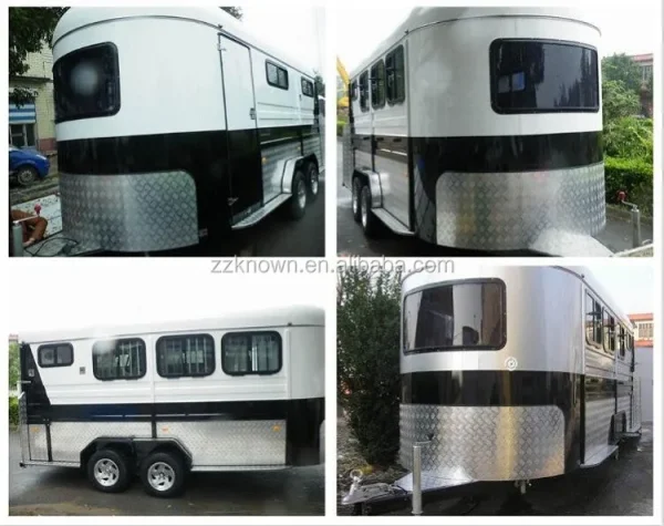 2023 European Standard 2 Horse Loading Trailer Economic Horses FoatingTowing Cart with Living Quarter - Image 8