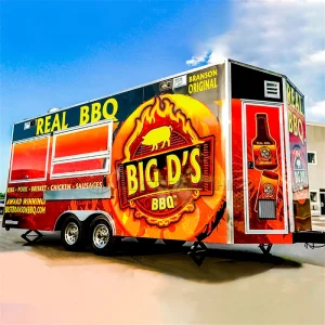 Grill Food Truck Outdoor Mobile Kitchen Fully Equipment Ice Cream Cart Hot Dog Pizza BBQ Trailer Custom Food Truck Trailer