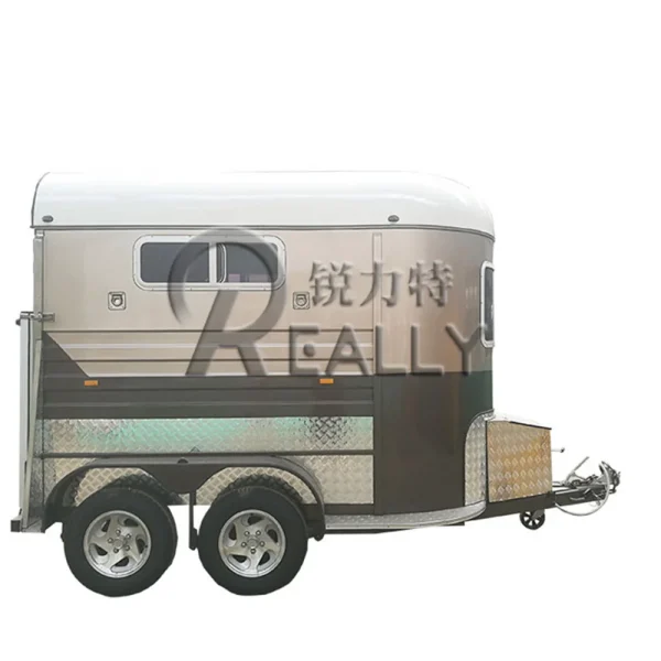 2 Horse Float Trailer Straight Load Horse Float 2 Horse Box Heavy Duty Two-horses Straight Horse Float Trailer - Image 7
