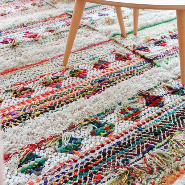 Big Carpets for Bedroom Indian Hand-Woven Cotton Rugs Living Room Ethnic Style Tapestry Plaid Alfombra Modern Home Decoration