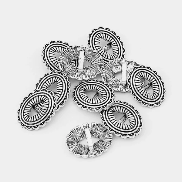 10pcs Open Flower Slider Beads Spacer For 10*2mm Flat Leather Cord Jewelry Accessories Findings - Image 2