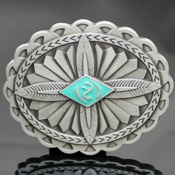 Vintage Silver Celtic Feather Cross Cowboy Belt Buckle Western Cowboy Fashion Man Belt Buckle Accessories Gift Dropshipping - Image 2