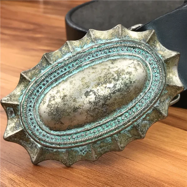 Vintage Belt Buckle Men's Belt Thick Cowboy Leather Belt Ceinture Homme Jeans Men Belt Waist Wide Riem Male Strap MBT0037 - Image 3