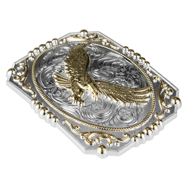 Golden Eagle Big Belt Buckle Cowboy - Image 6