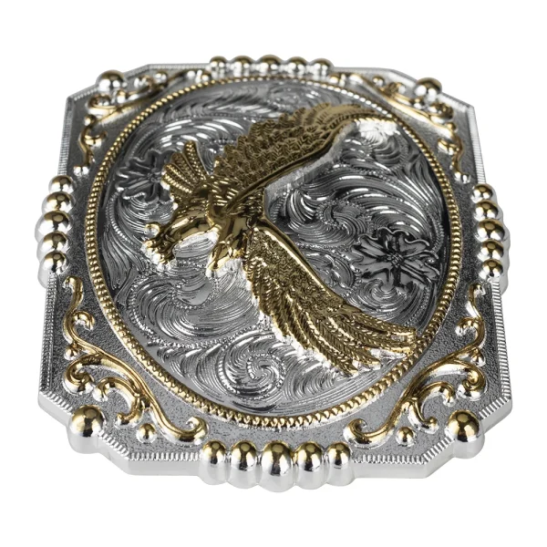 Golden Eagle Big Belt Buckle Cowboy - Image 4