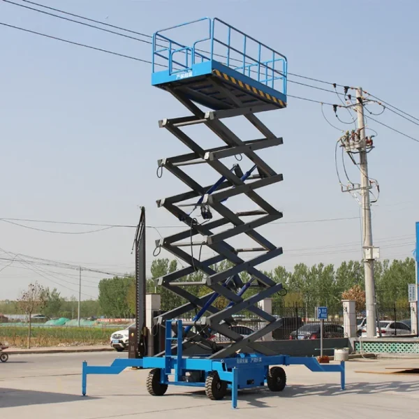 YG YG CE- Approved High Quality Mobile Lift Platform Trailer Hydraulic Single Person Scisssor Man Lift - Image 5