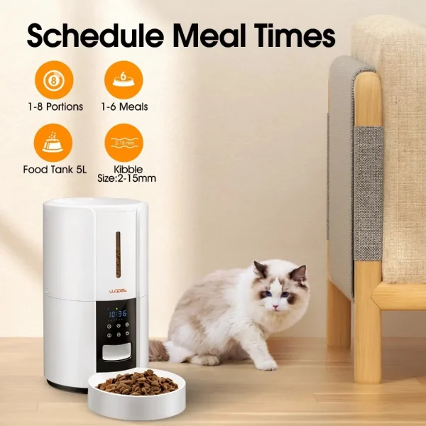 Feeding and Water Drinker Dogs Holds 7.5 Pounds Dog Feeder Programmable Automatic Cat and Dog Pet Feeder Food Dispenser Feeders - Image 5