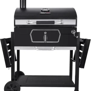 NEW CD2030AN 30-Inch Charcoal Grill, Deluxe BBQ Smoker Picnic Camping Patio Backyard Cooking, Black, Large NEW USA
