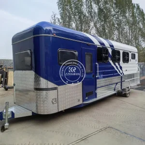 2024 Customized Australian Standard 2 Horse Angle Load 2HAL Horse Trailer Horse Float For Sales