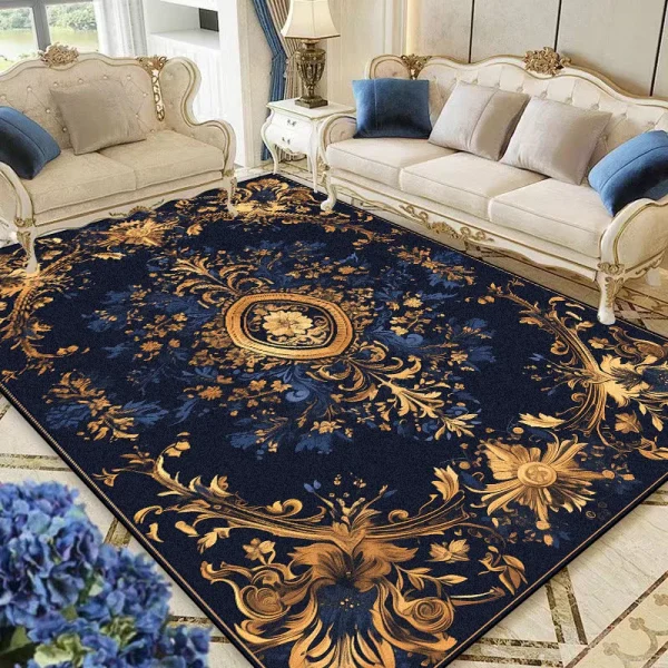 European Large Area Rugs for Living Room Luxury Decoration Soft Fluffy Sofa Area Floor Mat Non-slip Bedroom Cloakroom Carpet 러그 - Image 10