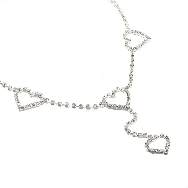 Rhinestone Body Chains Belt Crystal Waist Chains Heart Pendant Summer Beach Waist Body Jewelry Festival Belt Belly Jewelry Women - Image 6