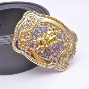 69*50MM Inner 40MM ROCK BULL RIDE RODEO RODEO COWBOY TEXAS WESTERN SHINE BELT BUCKLE