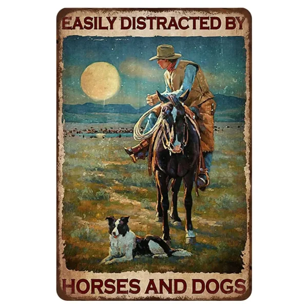 Wild West Cowboys Metal Tin Sign Wall Poster Plaque Vintage Iron Painting Decoration for Man Cave Home Cafe Game Room Club Bar - Image 35