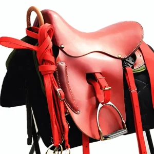 Western Saddles Kit for Horse, Equestrian Saddle Set, Cowhide Leather, In Stock