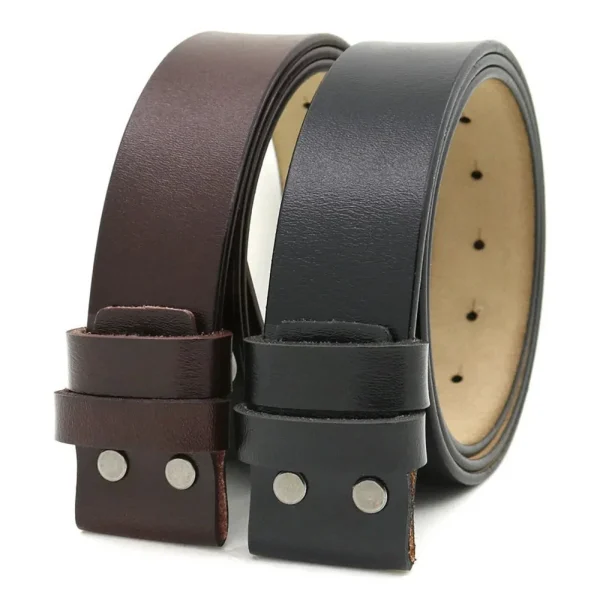 Natural Blue Stone Big Buckles Belts for Men Western Cowboys Genuine Leather Women Belts - Image 4