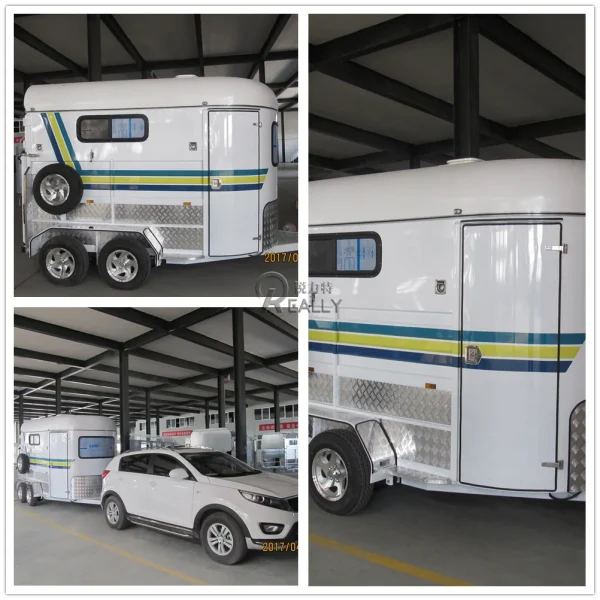 2 Horse Float Angle Load Horse Trailer Attend To Australia Standard Customized Horse Transport Trailer - Image 7