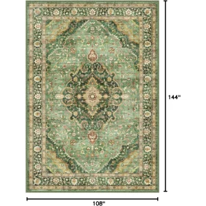 Rugs for Bedroom, Vintage Washable Rug Non Slip, Floor Decoration Big Rug Carpet Low-Pile, Rugs for Bedroom