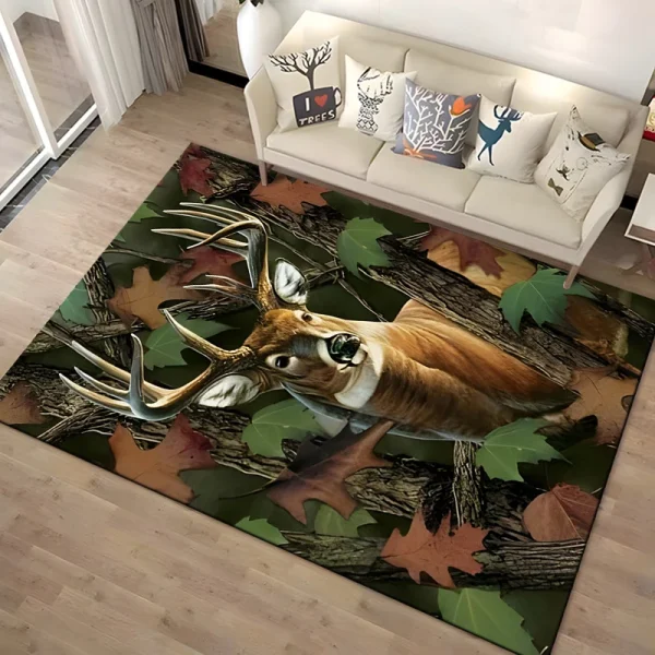 15 Sizes Flag Deer Pattern Rug Carpet for Living Room Bathroom Mat Creative Doormat Carpet for Bedroom Home Decor Alfombras Cool - Image 12