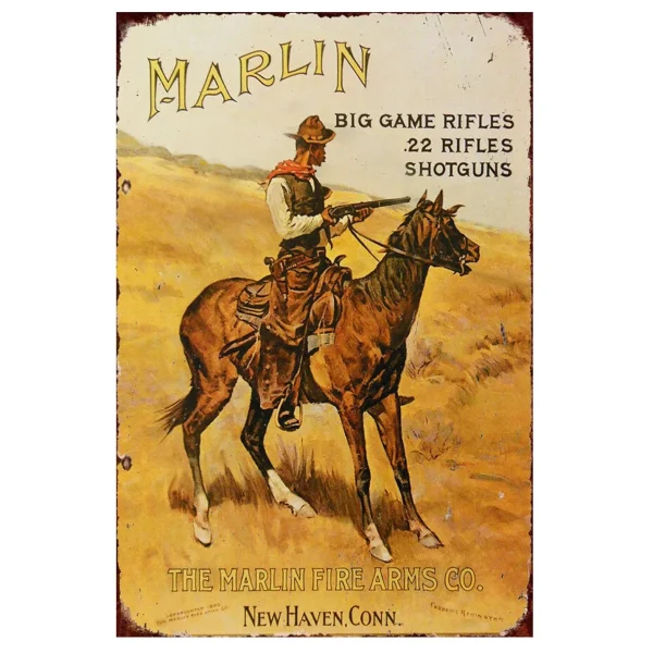 Wild West Cowboys Metal Tin Sign Wall Poster Plaque Vintage Iron Painting Decoration for Man Cave Home Cafe Game Room Club Bar - Image 31
