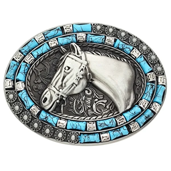 Cheapify Dropshipping Oval Western Cowboys Men Belt Buckle 40mm Fashion Horse Head Animal Ebillas Para Cinturones Hombre - Image 4