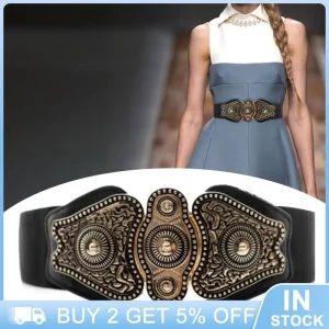 Wide Belt Women Dress Elegant Temperament Waistband Party Colorful Belts Practical High-quality Vintage Trendy Waist Seal