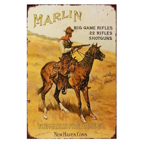 Wild West Cowboys Metal Tin Sign Wall Poster Plaque Vintage Iron Painting Decoration for Man Cave Home Cafe Game Room Club Bar - Image 20