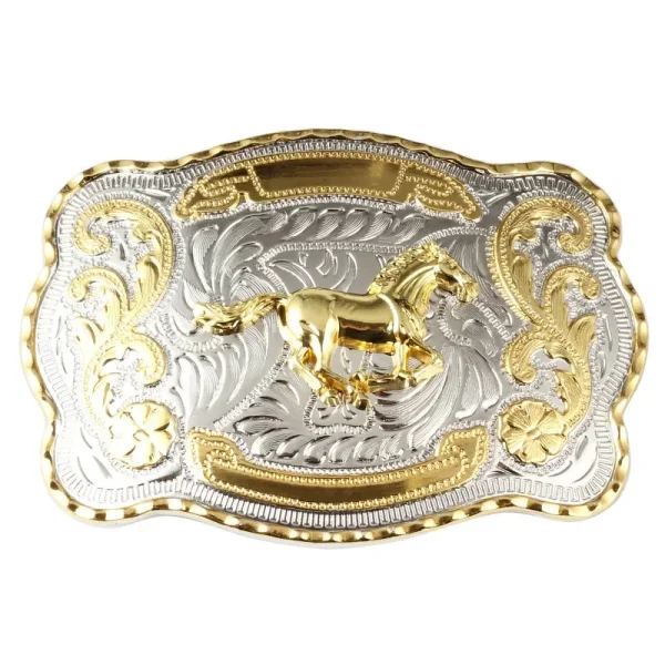 Belt buckle Golden Equestrian Bull head rooster scorpion pattern Western cowboy waistband accessories - Image 3