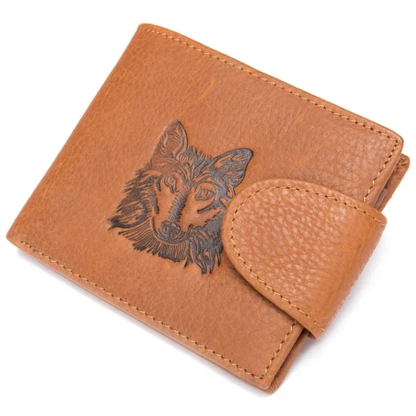 WESTAL Men's Genuine Leather Wallet High Quanlity Wallets Coin pocket Zipper Purse For Deer Head Design Money Clips Short Purse - Image 10