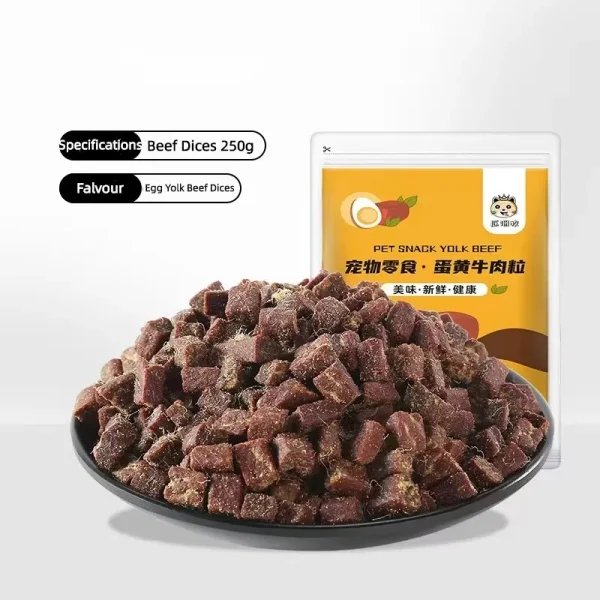 Pet Dog Snacks Food Beef Cubes Vegetables Calcium Supplements Meat Dried Dog Training Rewards Snacks Nutritious Delicious Food - Image 4