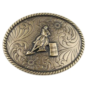 Western Cowboy Style Belt Buckle  Riding A Horse for Hunting