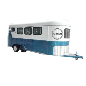 OEM Europe Standard 3 Horse Loading Trailer with CE Customized Horse Floats Camper Trailer with Living Quarter