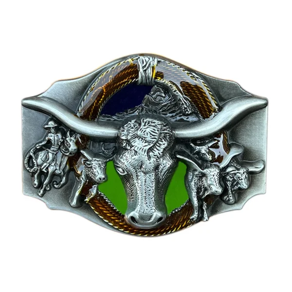 Rodeo Bull Head Belt Buckles for Men Western Cowboys Brand Designer Hebilla Cinturon Hombre Male Waistband Button Dropshipping - Image 14