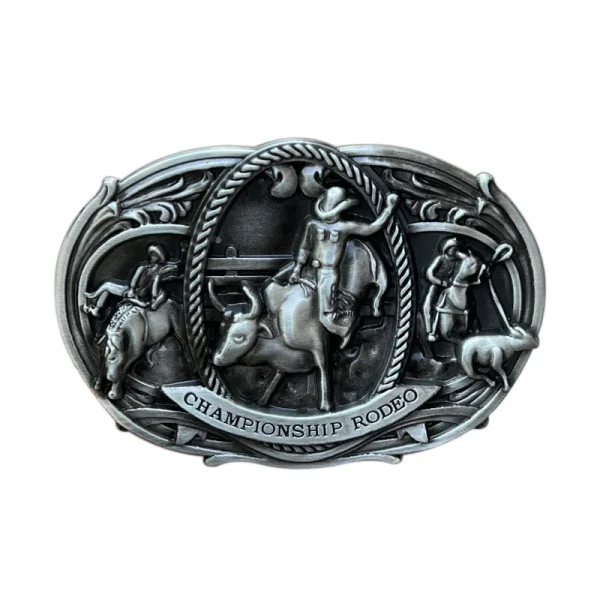 Bull belt buckle Western cowboy - Image 3
