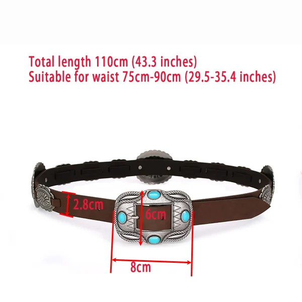 Rock Retro Heavy metal band cowboy cowgirl Ladie's Belts Waist Decorative Girdle Hit hot Pung Pu Leather For Jeans Accessories - Image 6