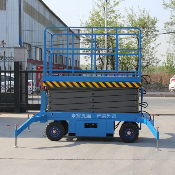 YG YG CE- Approved High Quality Mobile Lift Platform Trailer Hydraulic Single Person Scisssor Man Lift - Image 3