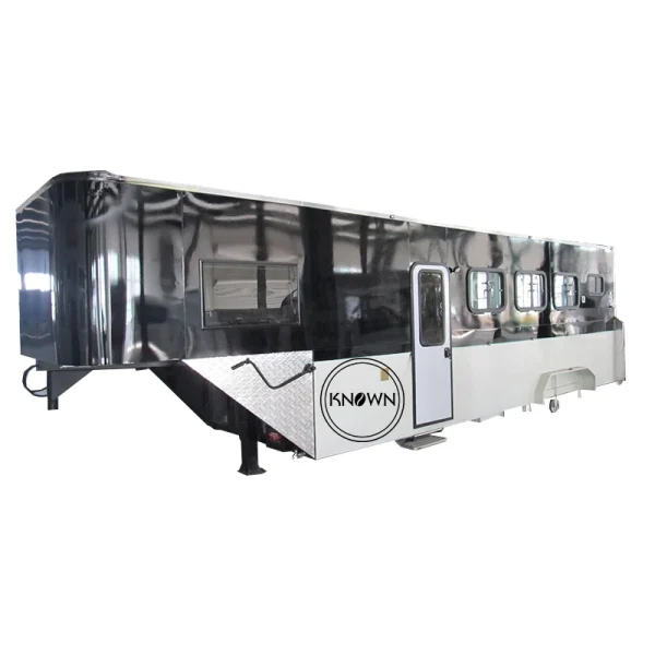 2023 European Standard 3 Horse Angle Load Float Trailer Galvanized Steelwith Horse Cart Truck for Sale