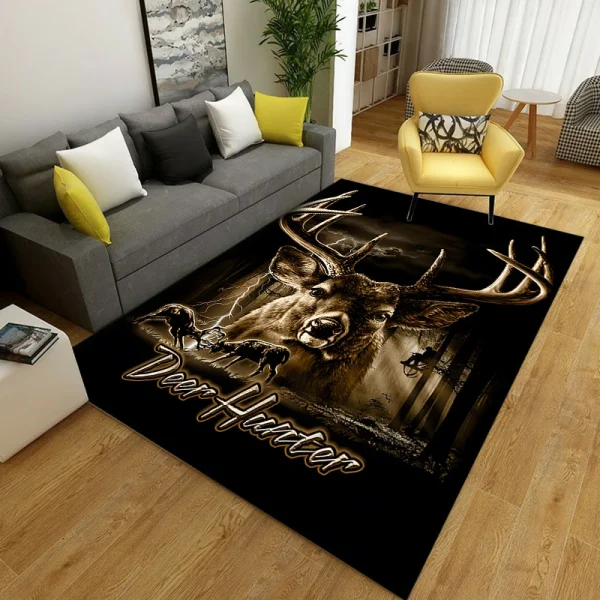 15 Sizes Flag Deer Pattern Rug Carpet for Living Room Bathroom Mat Creative Doormat Carpet for Bedroom Home Decor Alfombras Cool - Image 15