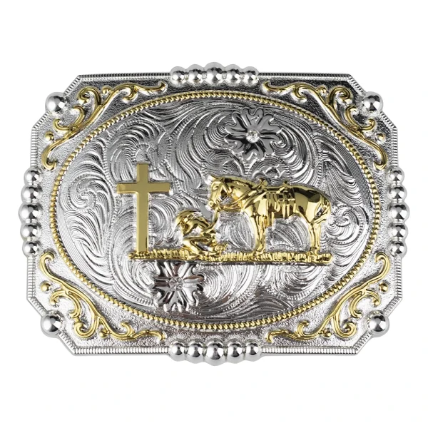 Golden Eagle Big Belt Buckle Cowboy - Image 8