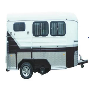 2023 Europe Standard 3 Horse Loading Trailer with Living Quarters Angle Horse Float Truck with ADR